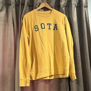 SOTA Men's Crewneck Sweatshirt in Mustard Yellow
